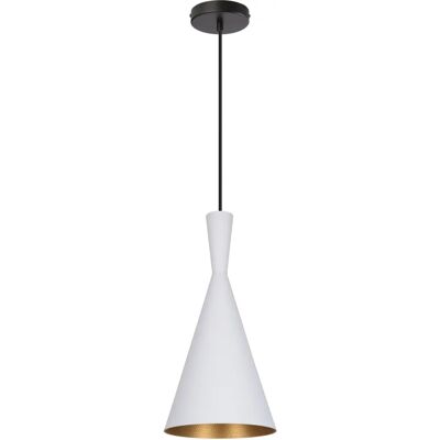 Lustre Conique Blanc LEDKIA - Éclairage Intérieur - Publicité Lustre Conique Blanc LEDKIA - Éclairage Intérieur - Publicité