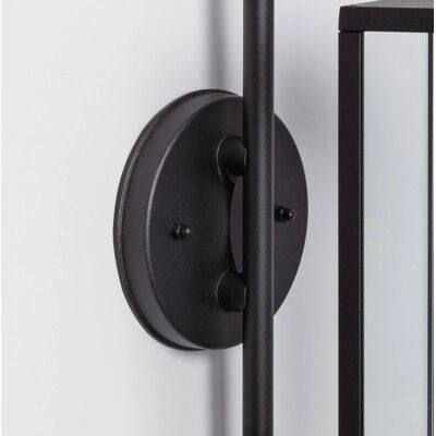 LEDKIA LIGHTING Lámpara de Pared Atrium - Aluminio y Cristal, Negro - Interior/Exterior LEDKIA LIGHTING Lámpara de Pared Atrium - Aluminio y Cristal, Negro - Interior/Exterior