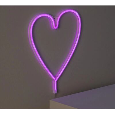 LEDKIA Cuore LED Neon Rosa - Segnale da interno LEDKIA Cuore LED Neon Rosa - Segnale da interno