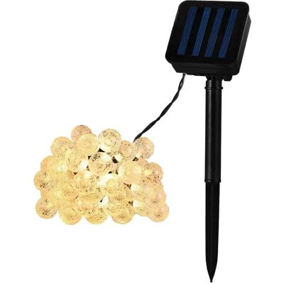 Stringa luminosa solare Ledkia - 30 sfere - RGB - 5m - Decorazione esterna Stringa luminosa solare Ledkia - 30 sfere - RGB - 5m - Decorazione esterna