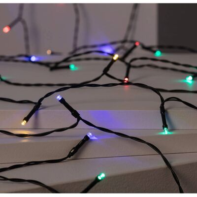 LEDKIA Stringa LED Solare 12m RGB - Decorazione Esterni LEDKIA Stringa LED Solare 12m RGB - Decorazione Esterni