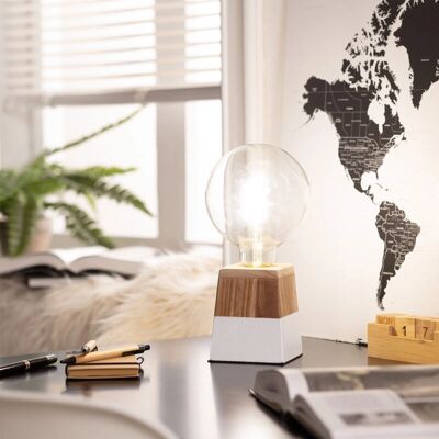 Lampada da Tavolo in Legno Lakara - Design Elegante e Minimalista Lampada da Tavolo in Legno Lakara - Design Elegante e Minimalista