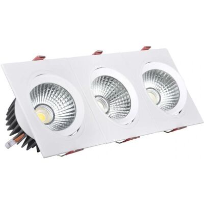 LEDKIA Faretto downlight 30W rettangolare caldo - Illuminazione Interni LEDKIA Faretto downlight 30W rettangolare caldo - Illuminazione Interni