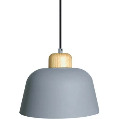 LEDKIA Wawak Graue Metall- & Holzpendellampe - Innendekoration LEDKIA Wawak Graue Metall- & Holzpendellampe - Innendekoration