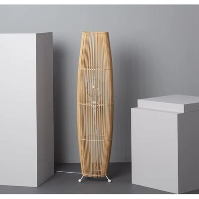 Lampada da Terra in Bambù Naturale LEDKIA - E27 40W - Interni Lampada da Terra in Bambù Naturale LEDKIA - E27 40W - Interni