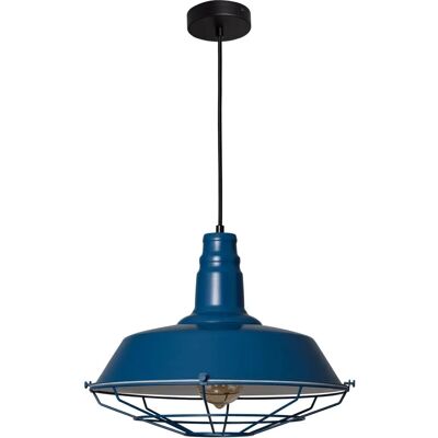 LEDKIA Azzurro Lampada a Sospensione in Metallo Industriale - Illuminazione Interna LEDKIA Azzurro Lampada a Sospensione in Metallo Industriale - Illuminazione Interna