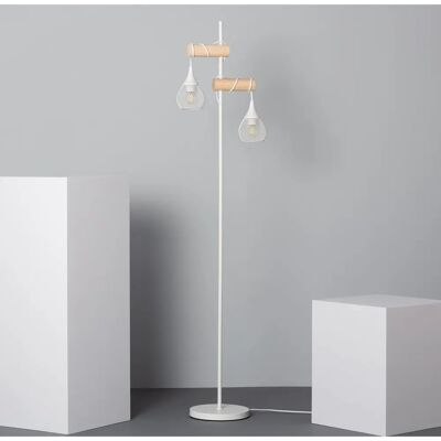 Lampada da Terra Monah ILUZZIA Bianca - Design Moderno Minimalista Lampada da Terra Monah ILUZZIA Bianca - Design Moderno Minimalista