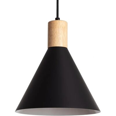 Lampada a Sospensione LEDKIA Arbat - Metallo & Legno - Luce Interna Lampada a Sospensione LEDKIA Arbat - Metallo & Legno - Luce Interna