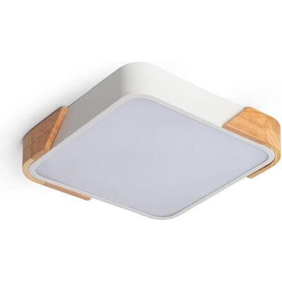 LEDKIA Modello 18W Lampada da Soffitto Quadrata in Legno - Interno LEDKIA Modello 18W Lampada da Soffitto Quadrata in Legno - Interno