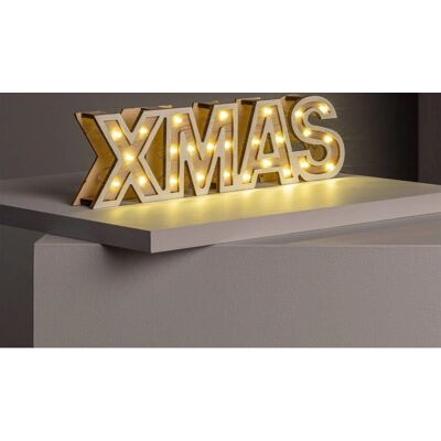 Luce di Natale LEDKIA con Batteria - Cartello Natalizio in Legno Luce di Natale LEDKIA con Batteria - Cartello Natalizio in Legno