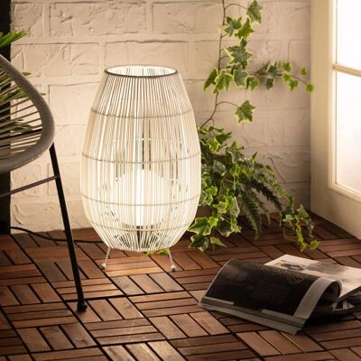 LEDKIA Annecy Außen Rattan Tischlampe - Weiß LEDKIA Annecy Außen Rattan Tischlampe - Weiß