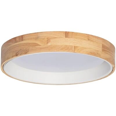 Efectoled - Lámpara de Techo LED 20W Circular Madera Ø470mm - CCT Ajustable Efectoled - Lámpara de Techo LED 20W Circular Madera Ø470mm - CCT Ajustable