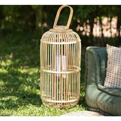 Lámpara de Mesa Portátil LED Rattan - Decoración Interior/Exterior Lámpara de Mesa Portátil LED Rattan - Decoración Interior/Exterior