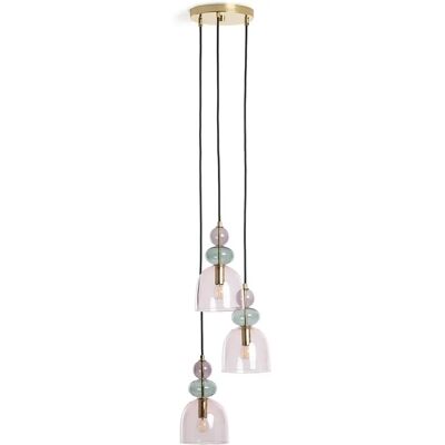 LEDKIA Suspension Rose Tri Baudelaire - Éclairage Vintage - Publicité LEDKIA Suspension Rose Tri Baudelaire - Éclairage Vintage - Publicité