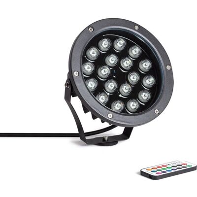 Faretto LED RGB LEDKIA 18W IP67 con Picchetto Faretto LED RGB LEDKIA 18W IP67 con Picchetto