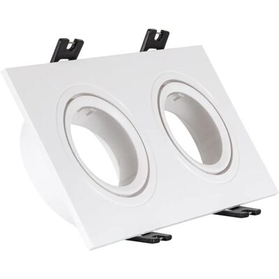 LEDKIA Downlight Quadrato Regolabile per LED GU10 / GU5.3 - Incasso LEDKIA Downlight Quadrato Regolabile per LED GU10 / GU5.3 - Incasso