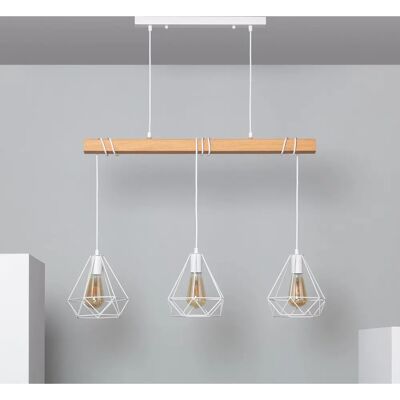 Lámpara Colgante Sardo 3 Focos LED - Estilo Industrial Interior Lámpara Colgante Sardo 3 Focos LED - Estilo Industrial Interior