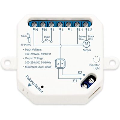 LEDKIA Modello 47 mm Interruttore WiFi - Controllo tende LEDKIA Modello 47 mm Interruttore WiFi - Controllo tende