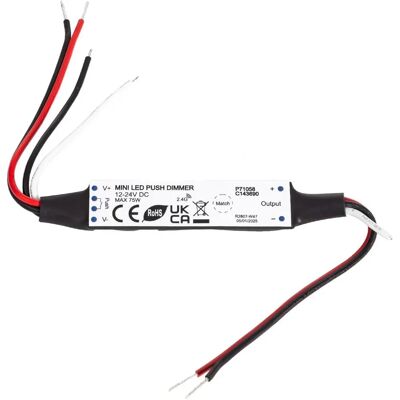 Mini Controllore LEDKIA per Strisce LED Monocolore - RF, Regolabile Mini Controllore LEDKIA per Strisce LED Monocolore - RF, Regolabile