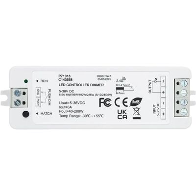 LEDKIA Steuerung 97mm - Drahtloser LED Streifen Dimmer LEDKIA Steuerung 97mm - Drahtloser LED Streifen Dimmer