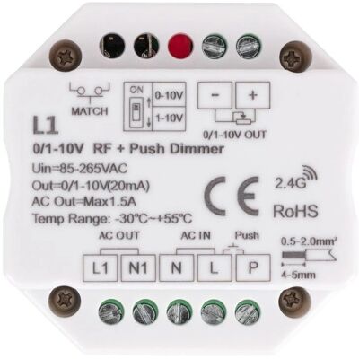 LEDKIA - Dimmer LED wireless 1-10V Bianco LEDKIA - Dimmer LED wireless 1-10V Bianco