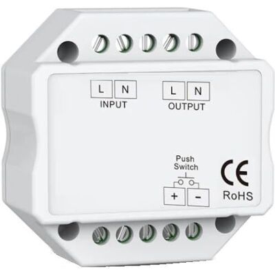 LEDKIA Variateur de lumière - Régulateur LED Triac sans fil, Blanc - Interrupteur de gradation - Publicité LEDKIA Variateur de lumière - Régulateur LED Triac sans fil, Blanc - Interrupteur de gradation - Publicité