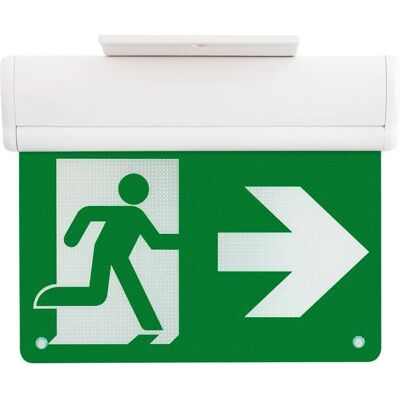 LEDKIA Luce di emergenza LED 10lm Superficie + 5 Cartelli - Illuminazione di emergenza LEDKIA Luce di emergenza LED 10lm Superficie + 5 Cartelli - Illuminazione di emergenza