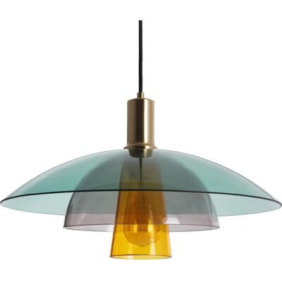 Lámpara Colgante Cristal Estilo Vintage - LEDKIA Lámpara Colgante Cristal Estilo Vintage - LEDKIA