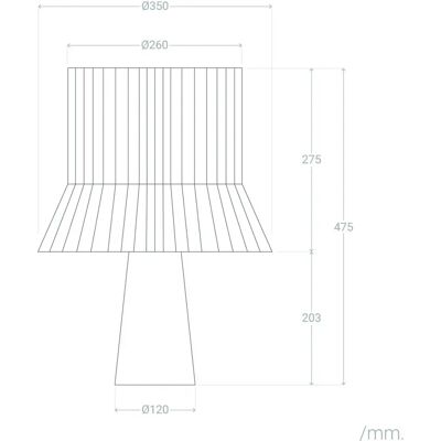 Ledkia Keramik Tischlampe - Natürlicher Raffia-Fransen - Innenbereich Ledkia Keramik Tischlampe - Natürlicher Raffia-Fransen - Innenbereich