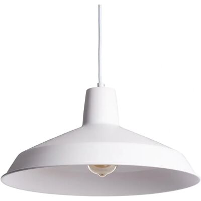 Lámpara colgante de metal blanco LEDKIA - Lámpara suspendida Lámpara colgante de metal blanco LEDKIA - Lámpara suspendida