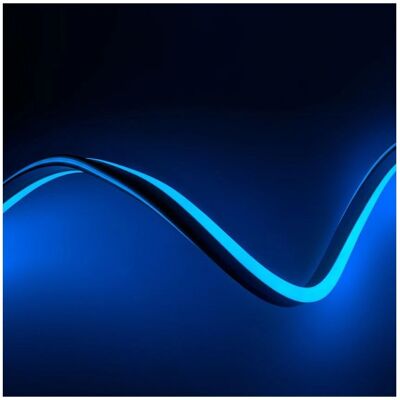 Striscia al Neon LED Blu Efectoled - Flessibile, Tagliabile 10m - Interno/Esterno Striscia al Neon LED Blu Efectoled - Flessibile, Tagliabile 10m - Interno/Esterno
