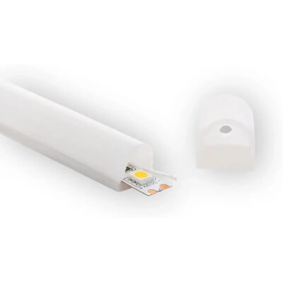 Perfil de Silicona Semicircular LED LEDKIA Hasta 11 mm Perfil de Silicona Semicircular LED LEDKIA Hasta 11 mm