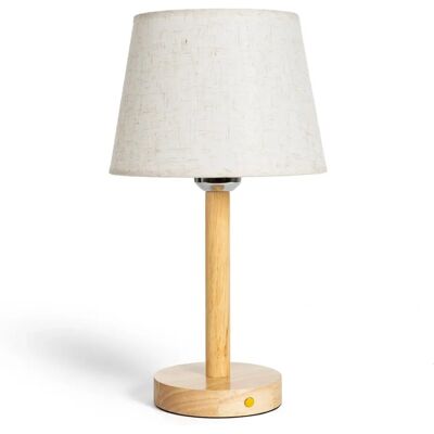 Luminária de mesa portátil de madeira com LED - 1W Iluminação interna Luminária de mesa portátil de madeira com LED - 1W Iluminação interna