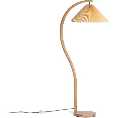 Lámpara de Pie de Madera Luanda - Madera Natural, E27, 40W Lámpara de Pie de Madera Luanda - Madera Natural, E27, 40W