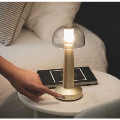 Lampada da Tavolo Vintage Portatile Ledkia Orsha Ricaricabile USB - Luce Lampada da Tavolo Vintage Portatile Ledkia Orsha Ricaricabile USB - Luce