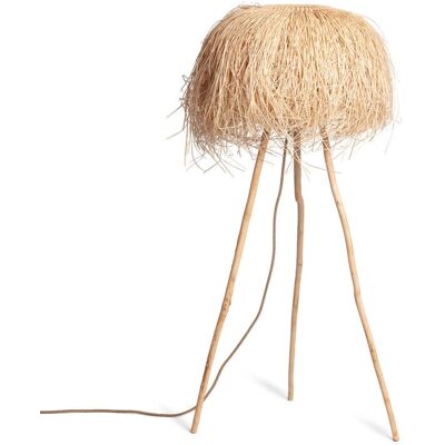 Lampe Sur Pied Efectoled en Ratan Naturel - Design Trépied - Publicité Lampe Sur Pied Efectoled en Ratan Naturel - Design Trépied - Publicité
