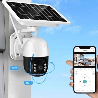 Cámara de Seguridad WiFi Solar Klack - 5 MP, Visión Nocturna, Detección de Movimiento Cámara de Seguridad WiFi Solar Klack - 5 MP, Visión Nocturna, Detección de Movimiento