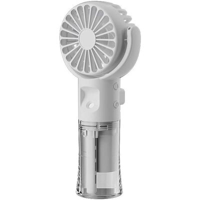 Ventilador de Mano Mini KLACK F4 con Pulverizador de Agua - Blanco Ventilador de Mano Mini KLACK F4 con Pulverizador de Agua - Blanco