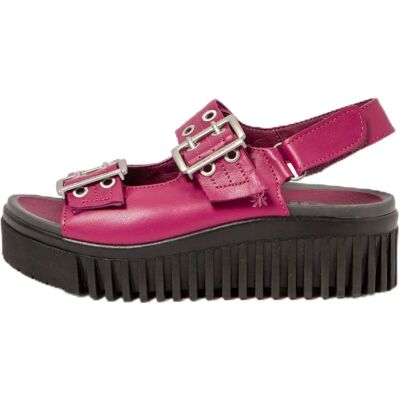 Art Sandales en Cuir Rose avec Plateforme - Sandales Art Sandales en Cuir Rose avec Plateforme - Sandales