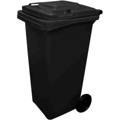 JARDIN202 Contenedor de Basura - Resistente UV, 240L, Negro - Reciclaje JARDIN202 Contenedor de Basura - Resistente UV, 240L, Negro - Reciclaje