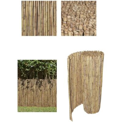 Jardin202 - Valla de bambú natural grueso - Privacidad y sombra 2x5m Jardin202 - Valla de bambú natural grueso - Privacidad y sombra 2x5m