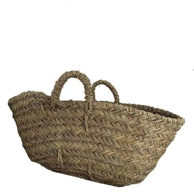 Jardin202 Cesto de fibra natural - Decoração rústica - 45x35x20cm Jardin202 Cesto de fibra natural - Decoração rústica - 45x35x20cm