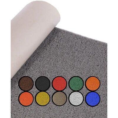 Jardin202 Felpudo de Vinilo - Resistente a la Suciedad - 1,22x11m - Gris Jardin202 Felpudo de Vinilo - Resistente a la Suciedad - 1,22x11m - Gris