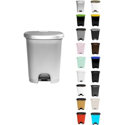 Jardin202 Poubelle en plastique moderne - Impact-resistant trash bin - 50 litres - Publicité Jardin202 Poubelle en plastique moderne - Impact-resistant trash bin - 50 litres - Publicité