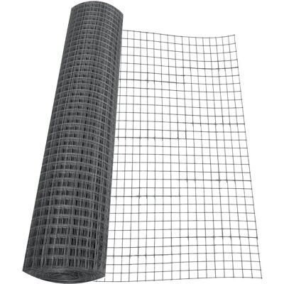 Jardin202 - Malla Metálica Cuadrada - Rollo de Alambre Galvanizado en Plata - 19mm 1x25m Jardin202 - Malla Metálica Cuadrada - Rollo de Alambre Galvanizado en Plata - 19mm 1x25m