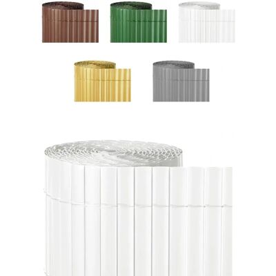 Pantalla de Valla PVC Doble Cara JARDIN202 - Resistente a UV y Viento - 2x3m Blanco Pantalla de Valla PVC Doble Cara JARDIN202 - Resistente a UV y Viento - 2x3m Blanco