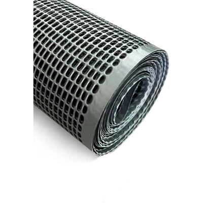 JARDIN202 - Malla Plástica Gris para Balcones - Cuadrado 0,50cm - 1x30m JARDIN202 - Malla Plástica Gris para Balcones - Cuadrado 0,50cm - 1x30m