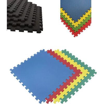 Jardin202 Piso Puzzle para Gimnasio - Acolchado Multicolor 60x60cm - 32 Piezas Jardin202 Piso Puzzle para Gimnasio - Acolchado Multicolor 60x60cm - 32 Piezas