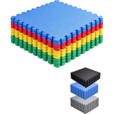 JARDIN202 Esterilla Puzzle - 10mm, 60x60cm, Multicolor - Colchoneta para Gimnasio JARDIN202 Esterilla Puzzle - 10mm, 60x60cm, Multicolor - Colchoneta para Gimnasio