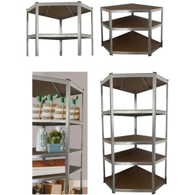Estantería Metálica Jardin202 con 5 Baldas Ajustables Carga 875Kg - Pack 2 Uds Estantería Metálica Jardin202 con 5 Baldas Ajustables Carga 875Kg - Pack 2 Uds